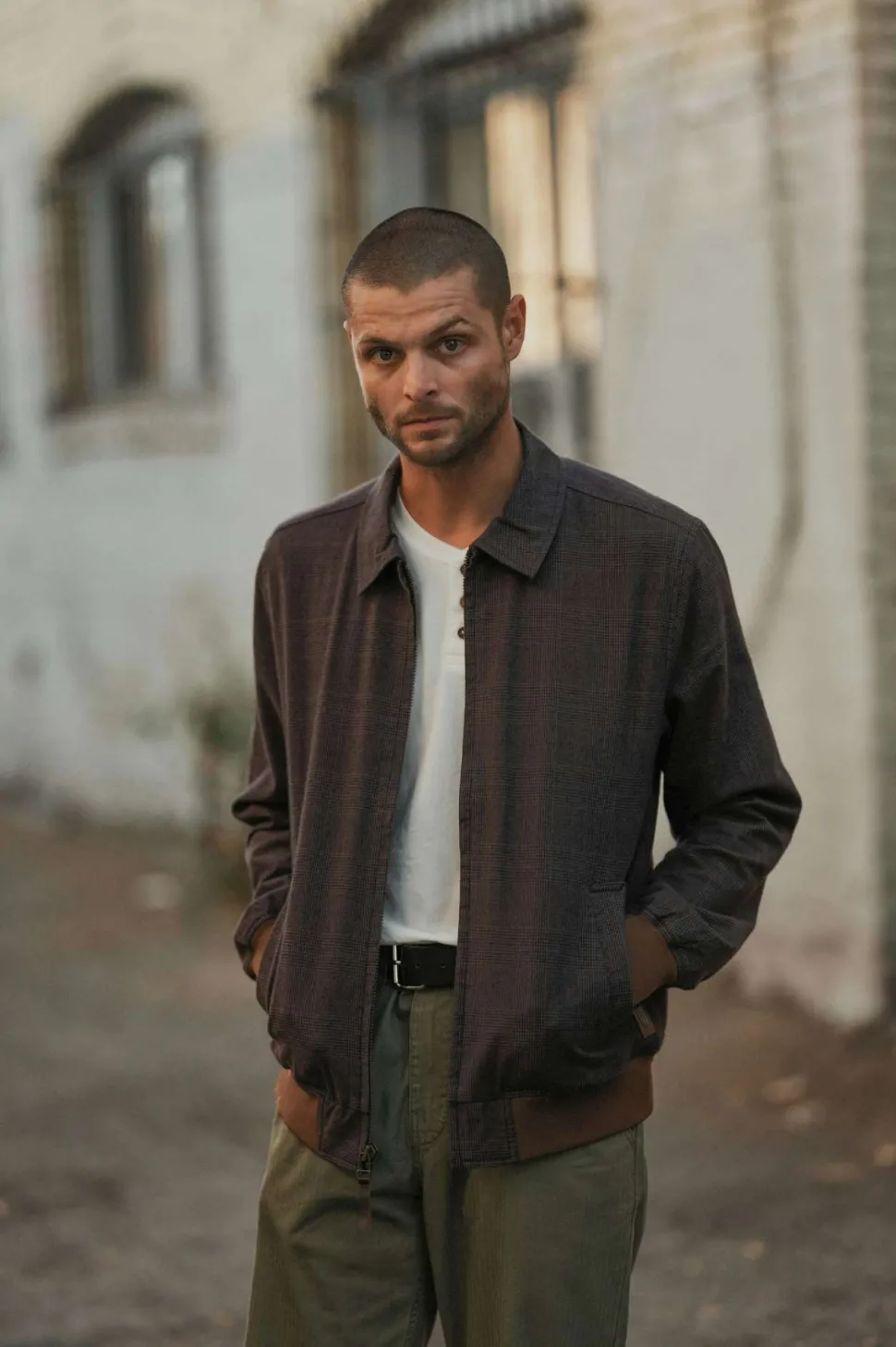 Dillinger Houndstooth Bomber Jacket