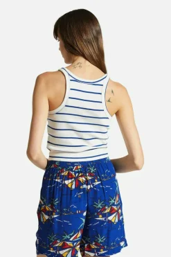 Organic Rib High Neck Tank Top
